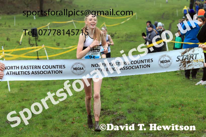 Girls under-15s 2023 NECAA Cross Country Relays, Thornley Hall Farm, Peterlee, County Durham. Photo: David T. Hewitson/Sports for All Pics